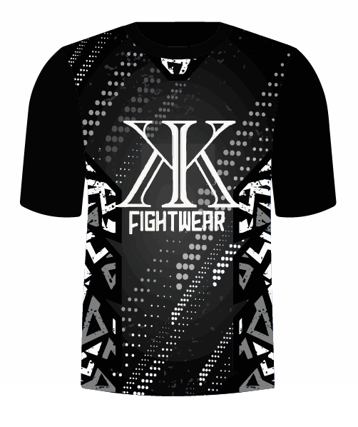 Black and white KK Fightwear tshirt